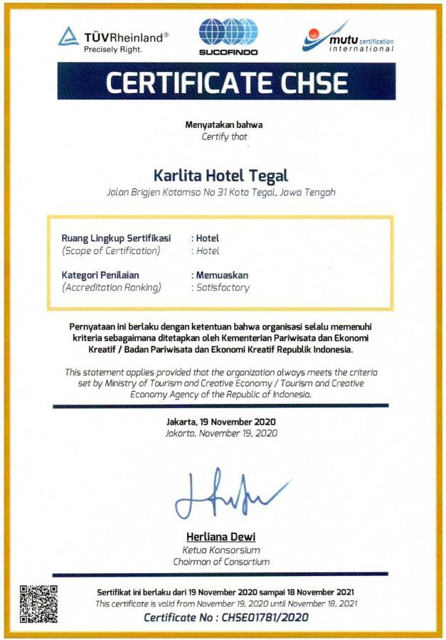 Karlita Hotel Tegal Exteriér fotografie